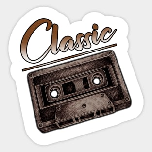 drawing cassette tape Sticker